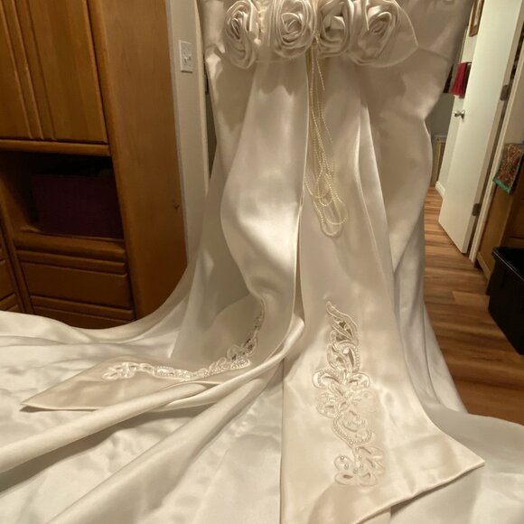 #17) Wedding Gown: Cream Roses - Picture 6 of 11